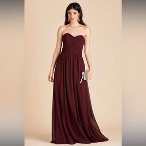 NEW Birdy Grey Cabernet Red Bridesmaid Maxi Dress